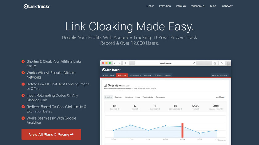 LinkTrackr Landing Page