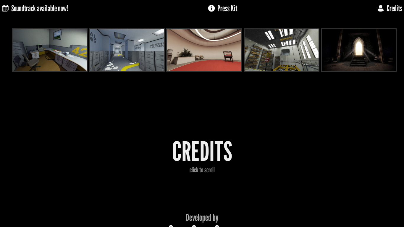 The Stanley Parable Landing page