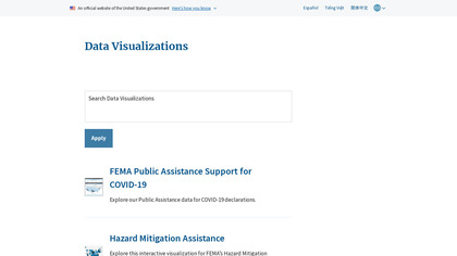 FEMA Data Vizualization image