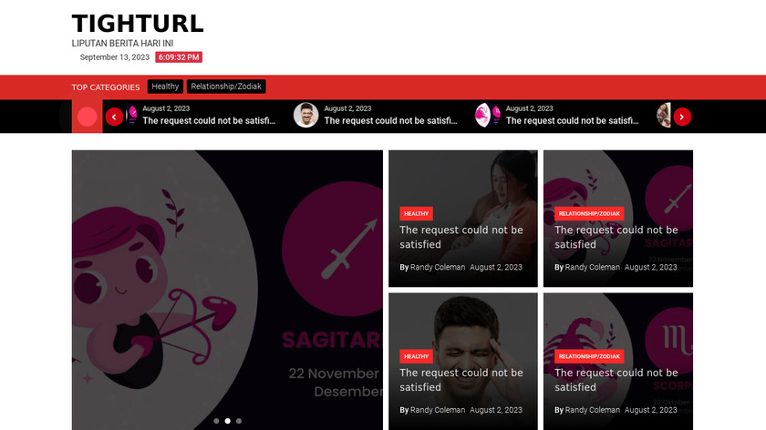 TightURL Landing Page