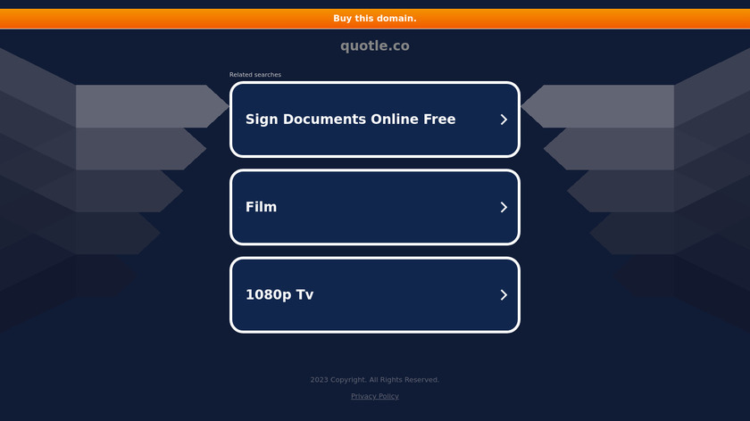 Quotle Landing Page