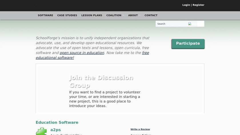 SchoolForge.net Landing Page