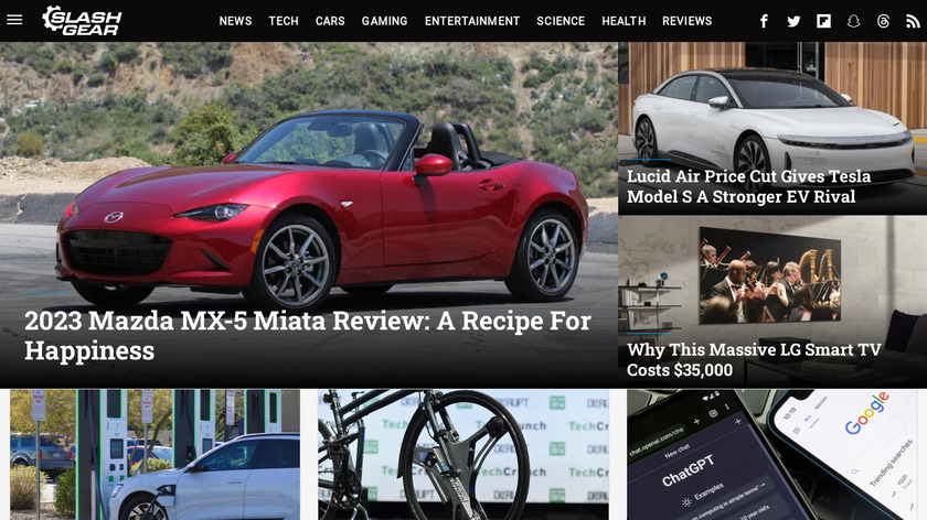 SlashGear Landing Page