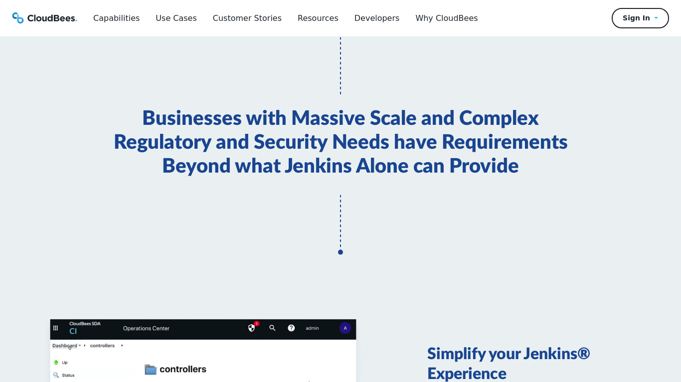 CloudBees Jenkins Enterprise Landing page
