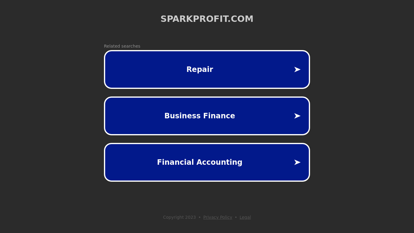 Spark Profit Landing page