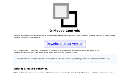 X-Mouse Controls image
