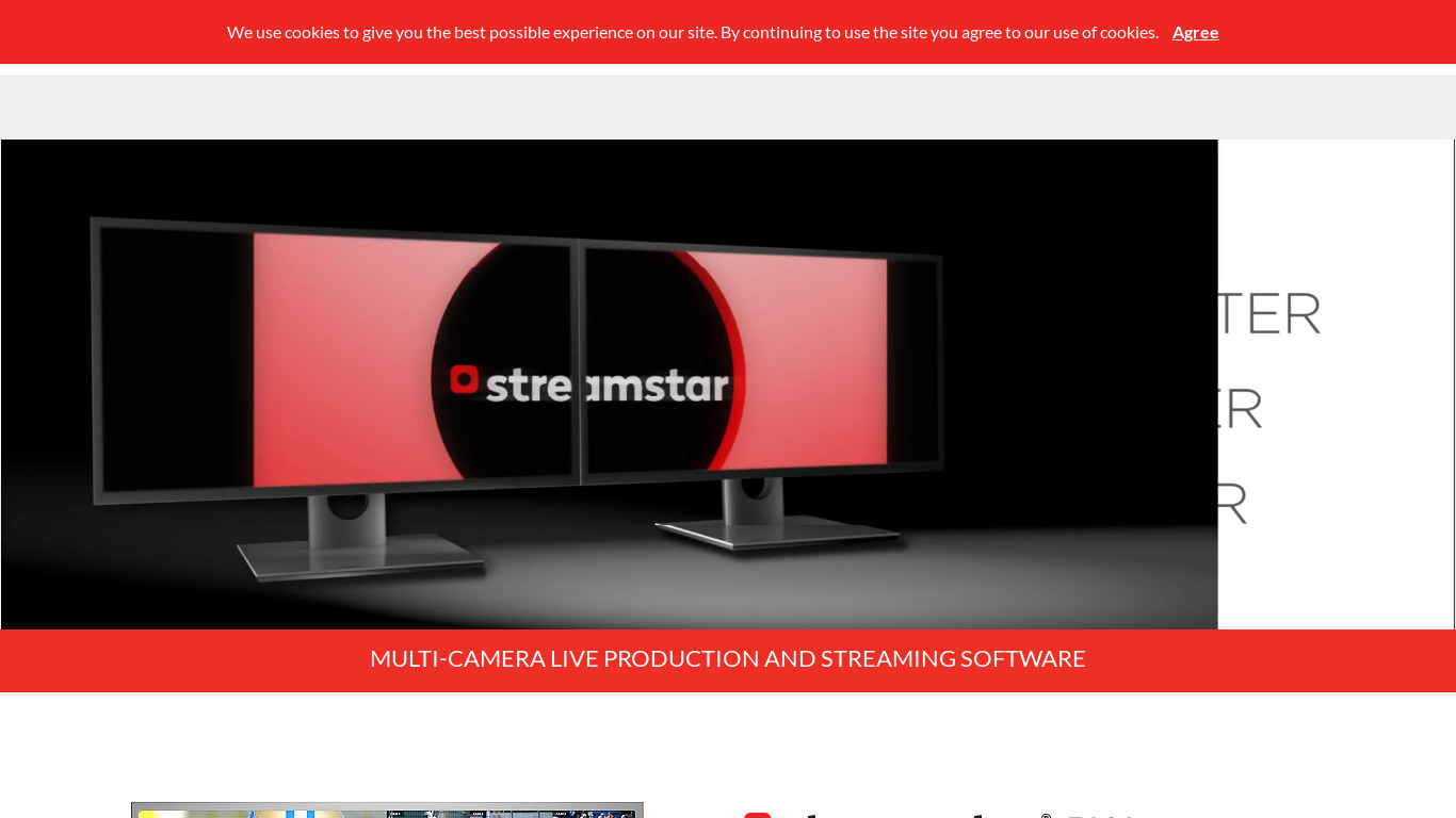 Streamstar Landing page