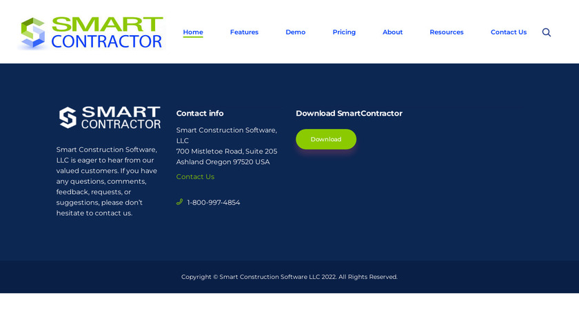 Smart Contractor Landing Page
