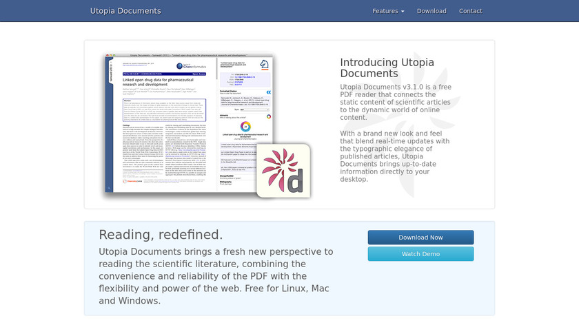 Utopia Documents Landing Page