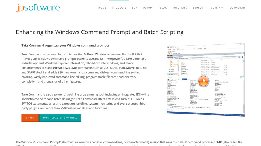 Take Command Landing Page