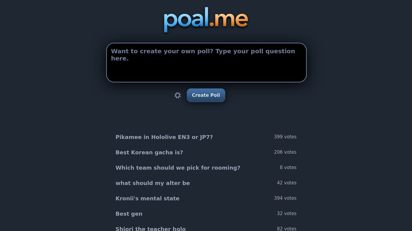 poal.me Landing Page
