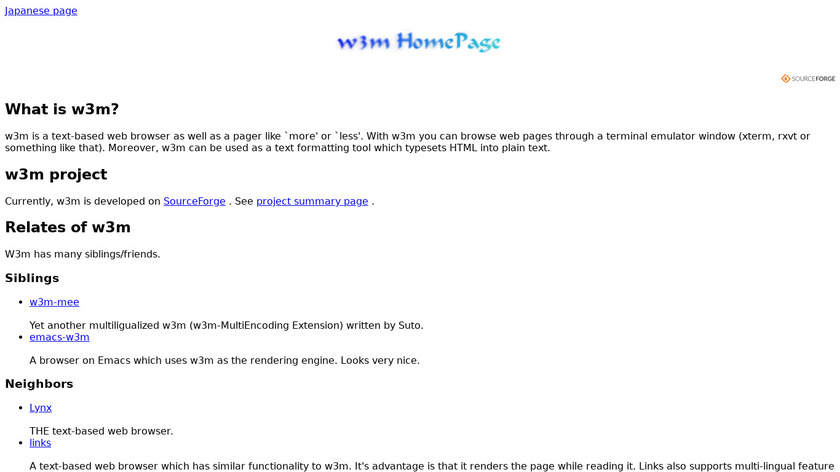 W3M Landing Page