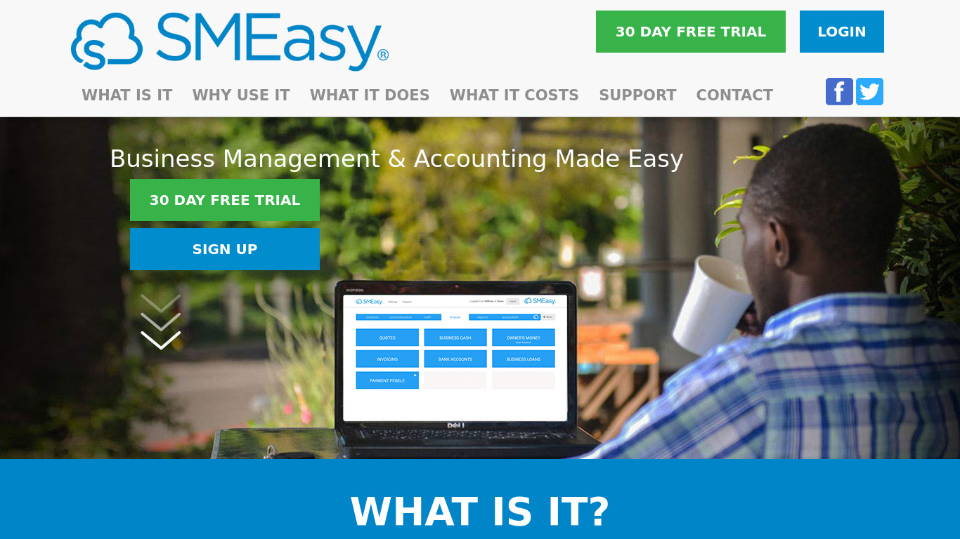 SMEasy Landing page