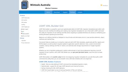 USMT XML Builder GUI image