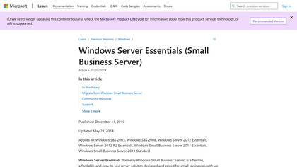 Windows Server Essentials image