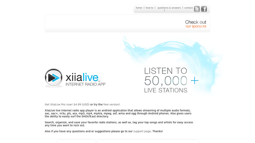 XiiaLive Landing Page