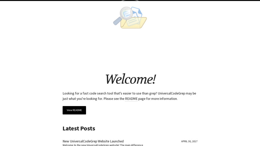 UniversalCodeGrep Landing Page