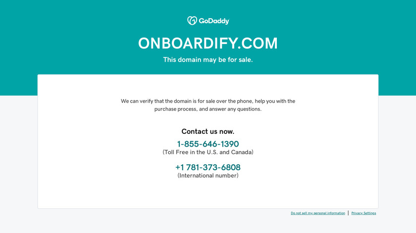 Onboardify Landing Page
