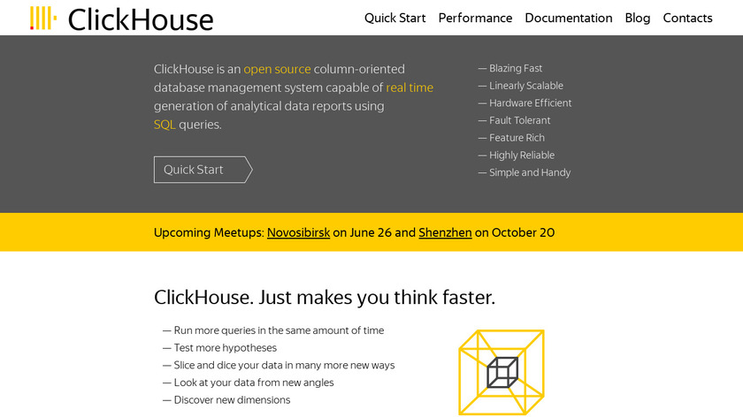 ClickHouse Landing Page