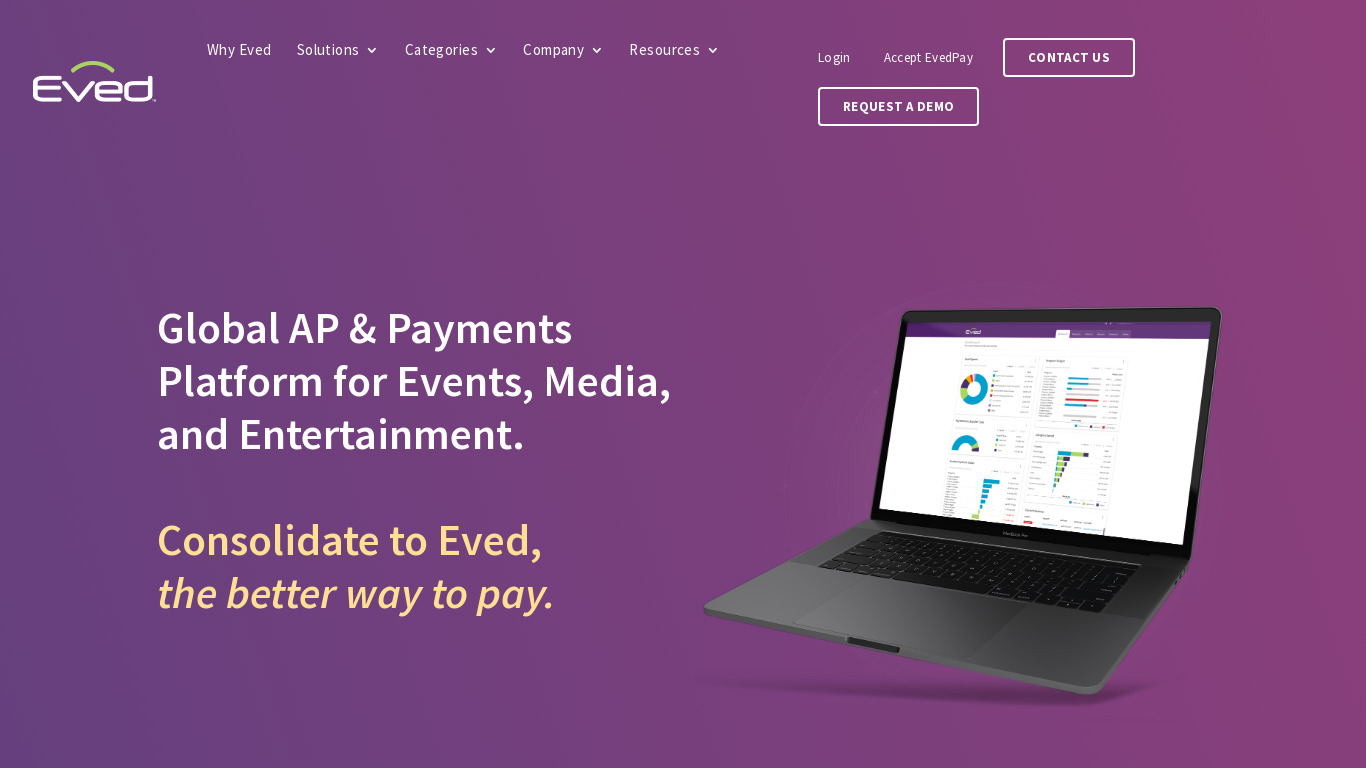 Eved Landing page