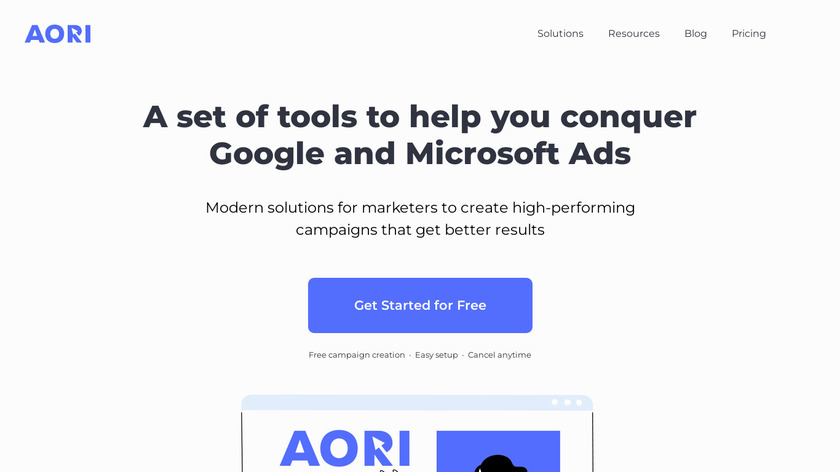 Aori Landing Page