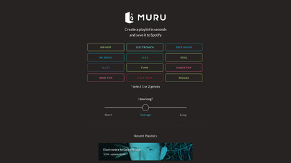 Muru Music Playlist Widget image