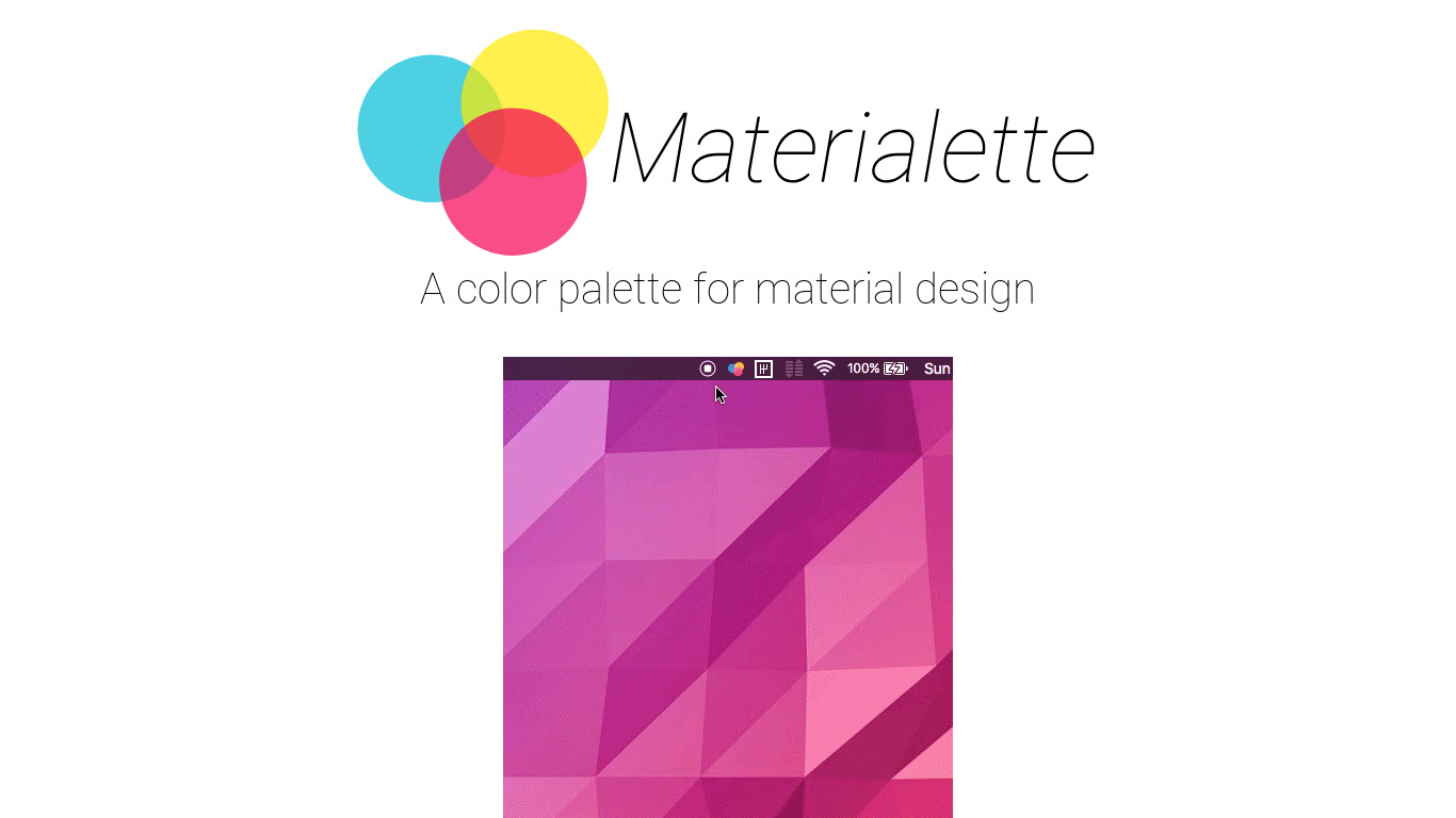 Materialette Landing page