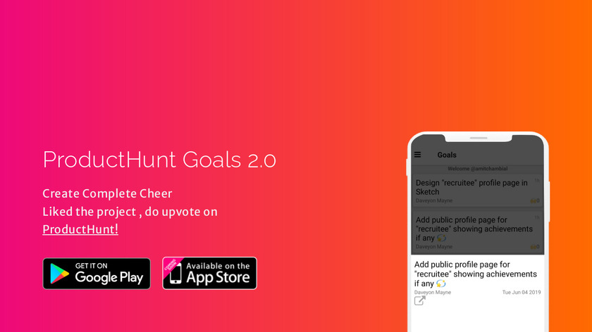 Goals Landing Page