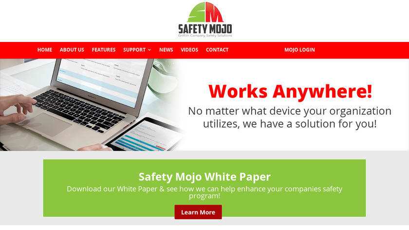 Safety Mojo Landing Page