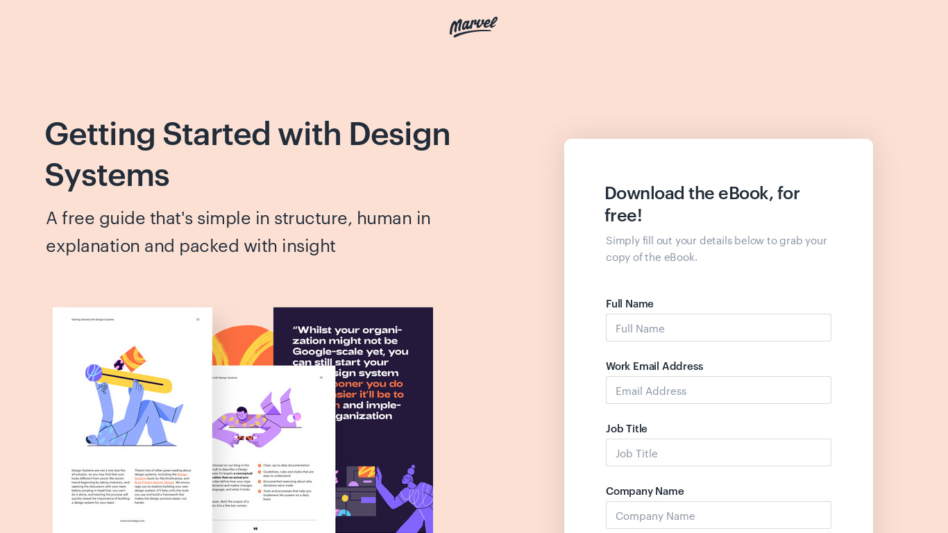 Getting Started with Design Systems Landing page