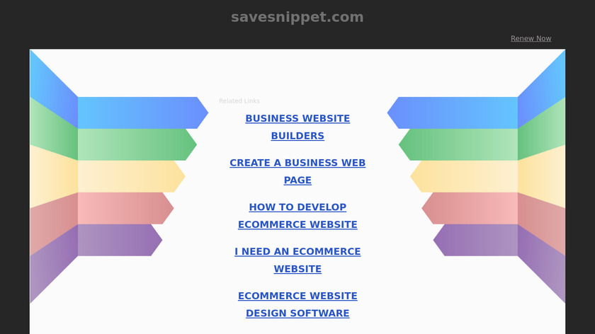 Save Snippet Landing Page