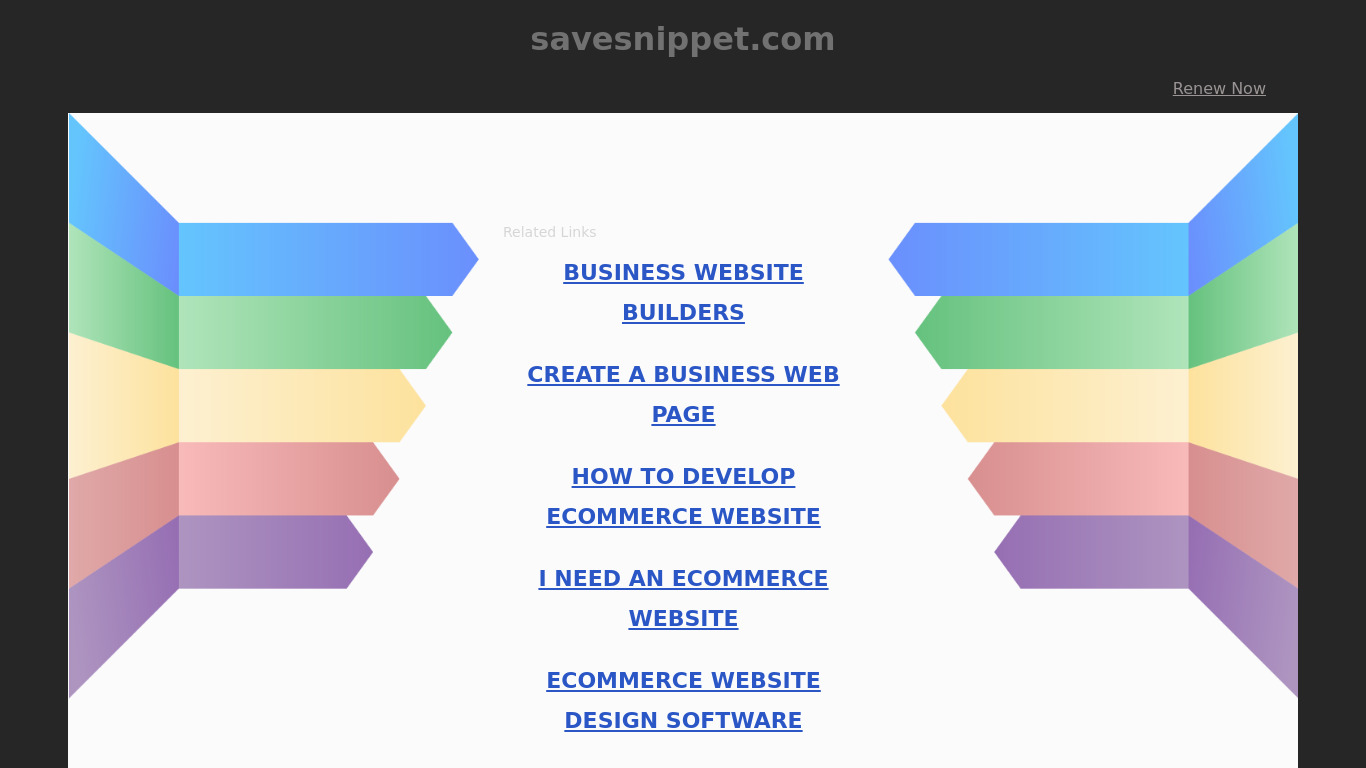Save Snippet Landing page