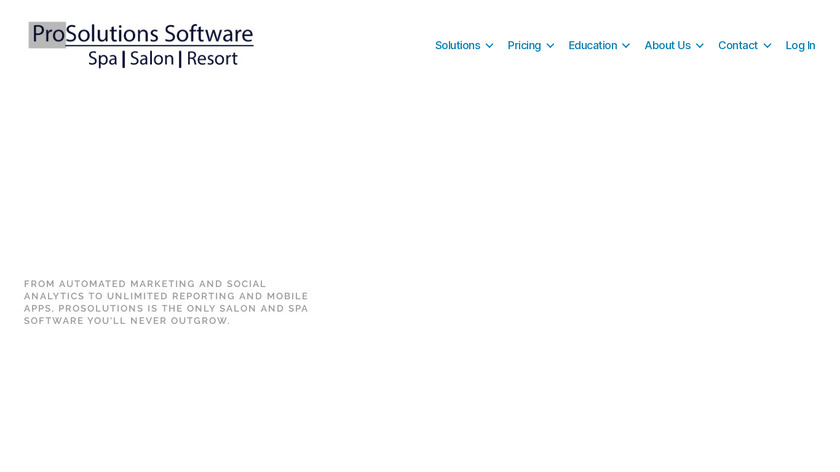 ProSolutions Software Landing Page