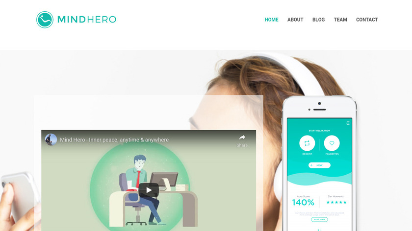 Mind Hero Landing Page