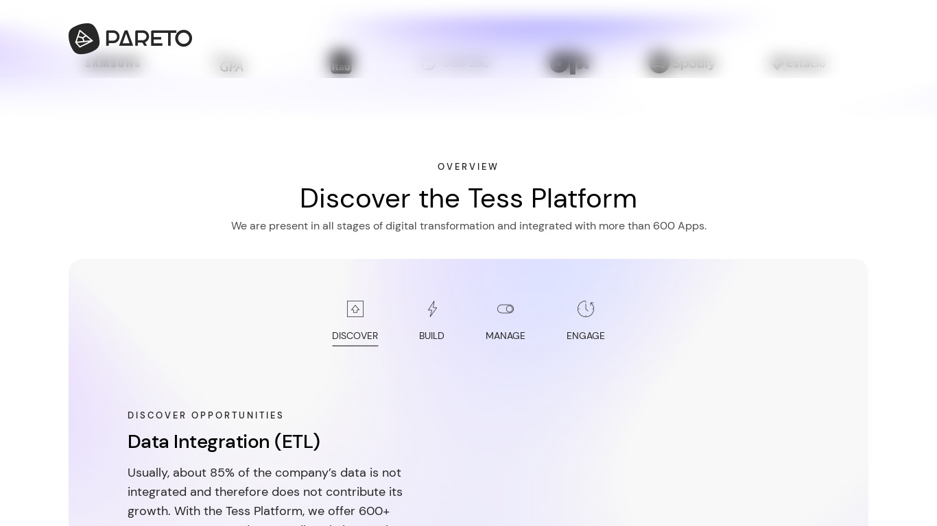 Pareto Quantic Landing page