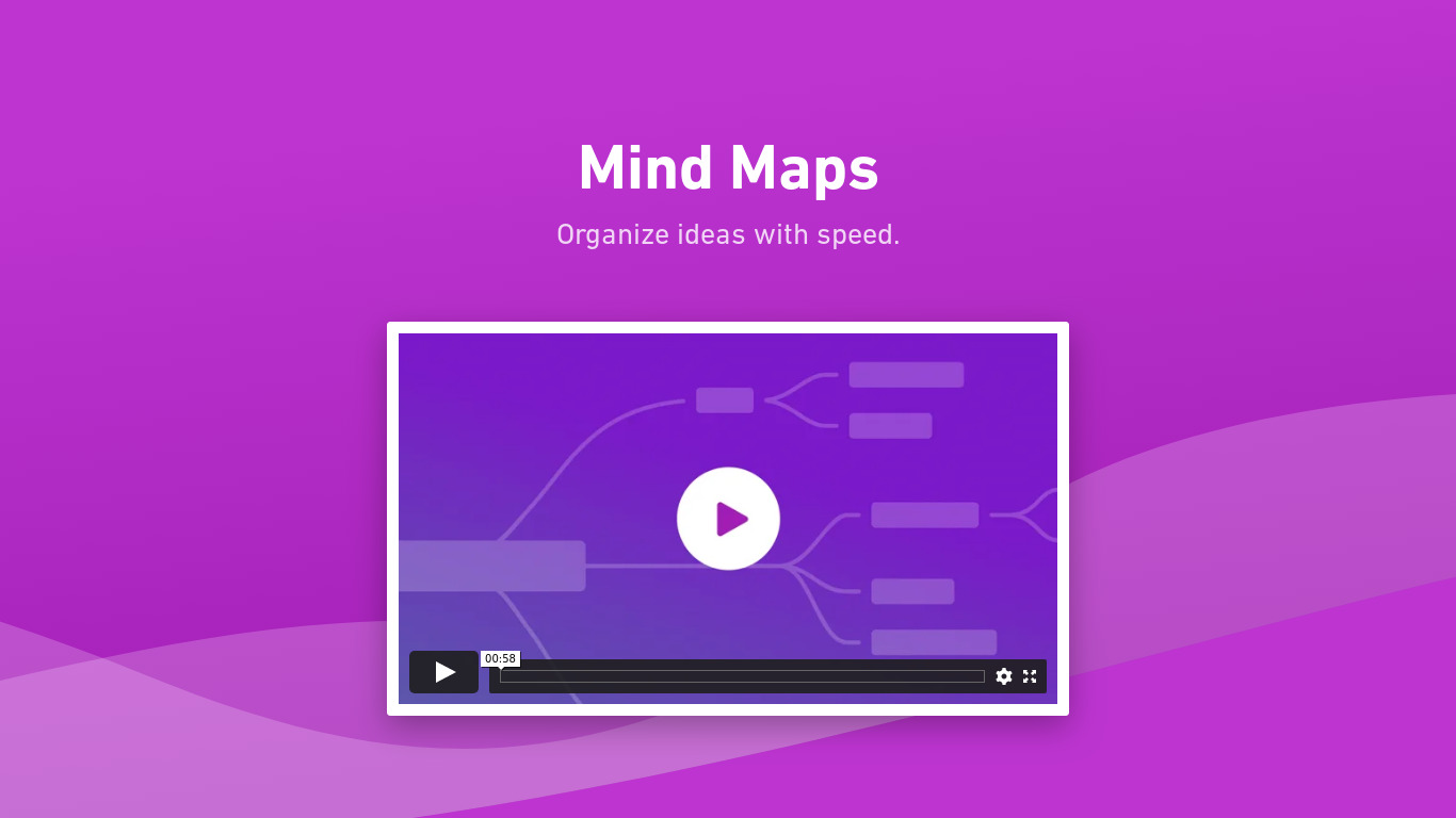 Whimsical Mind Maps Landing page