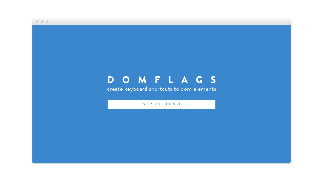 DomFlags Landing page