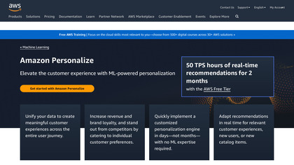 AWS Personalize image