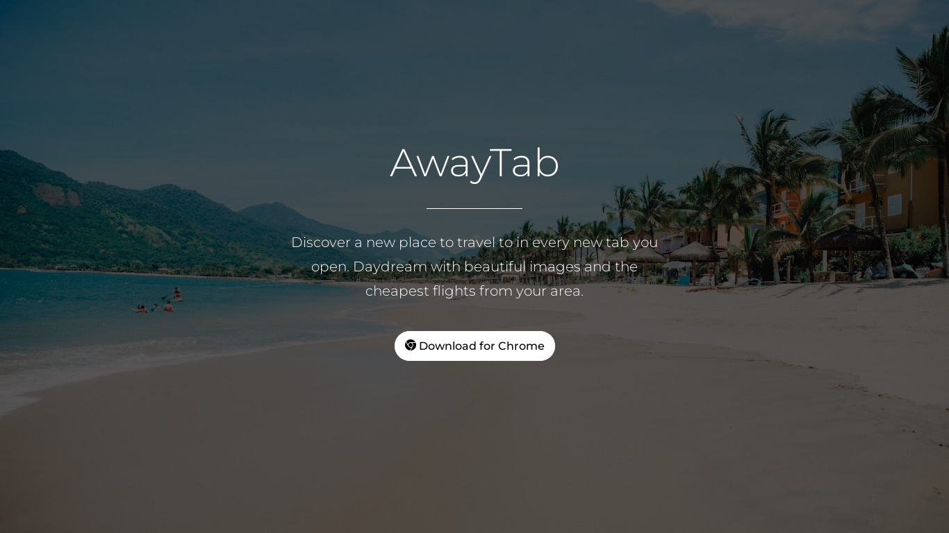 AwayTab Landing page