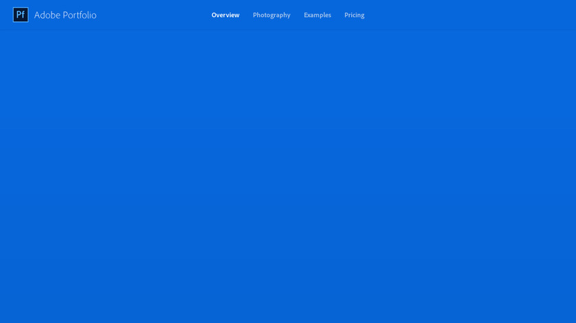 Adobe Portfolio Landing Page