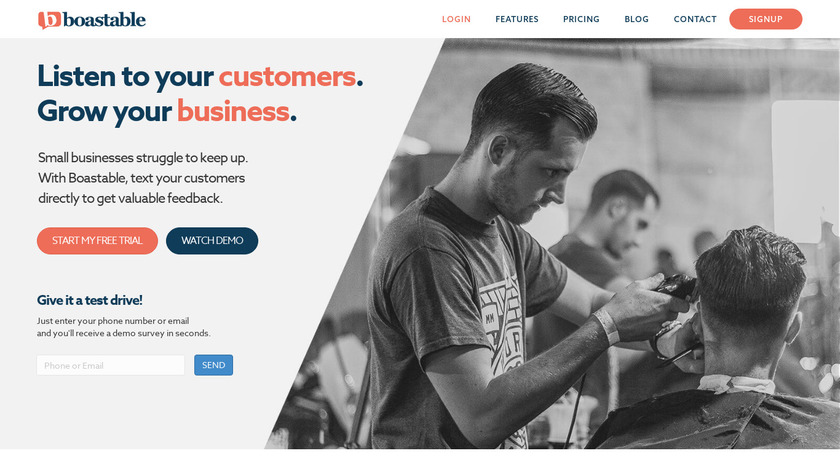 Boastable Landing Page