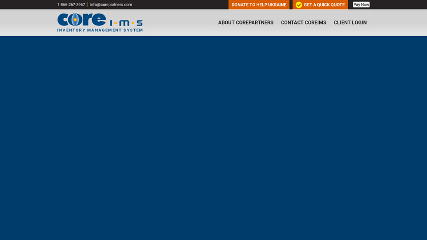 CoreIMS Landing Page