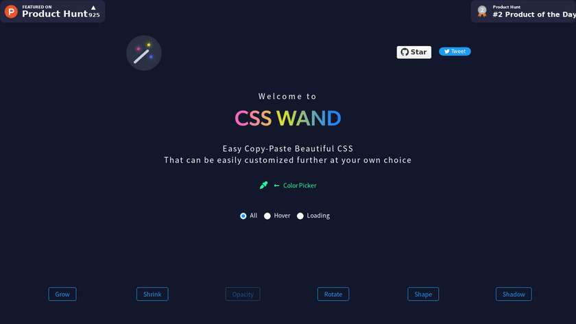 CSS Wand Landing Page