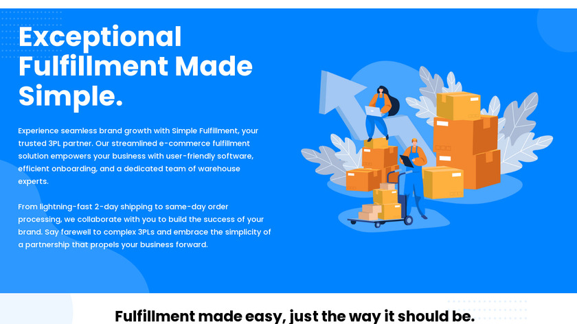 Simpl Fulfillment Landing Page