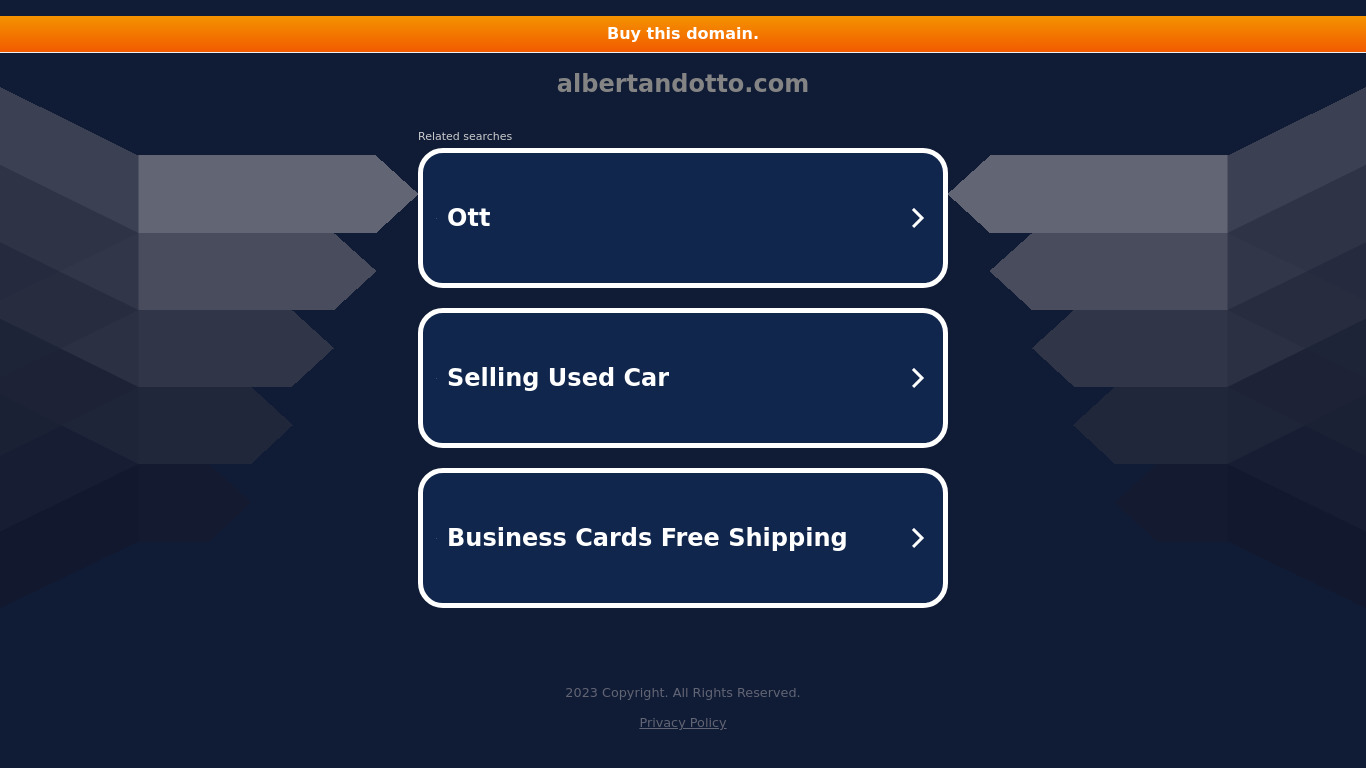 Albert and Otto Landing page