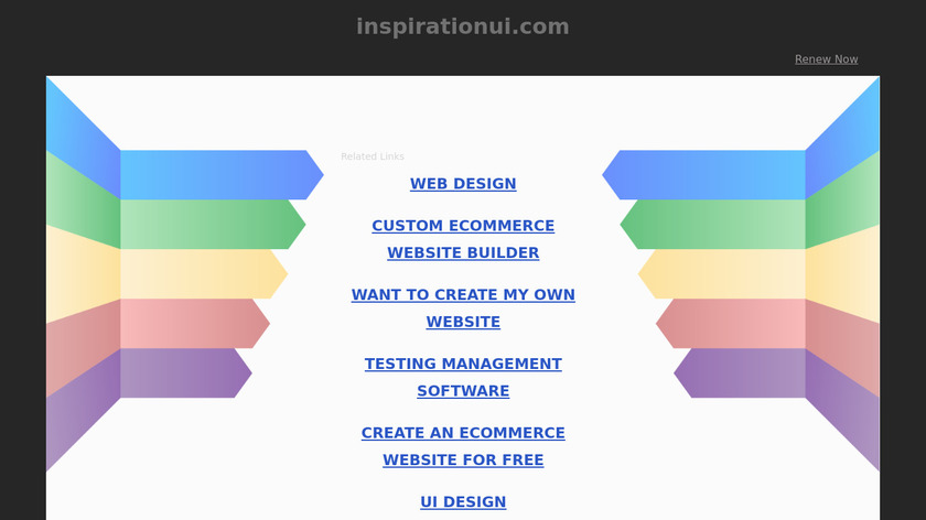 Inspiration UI Landing Page