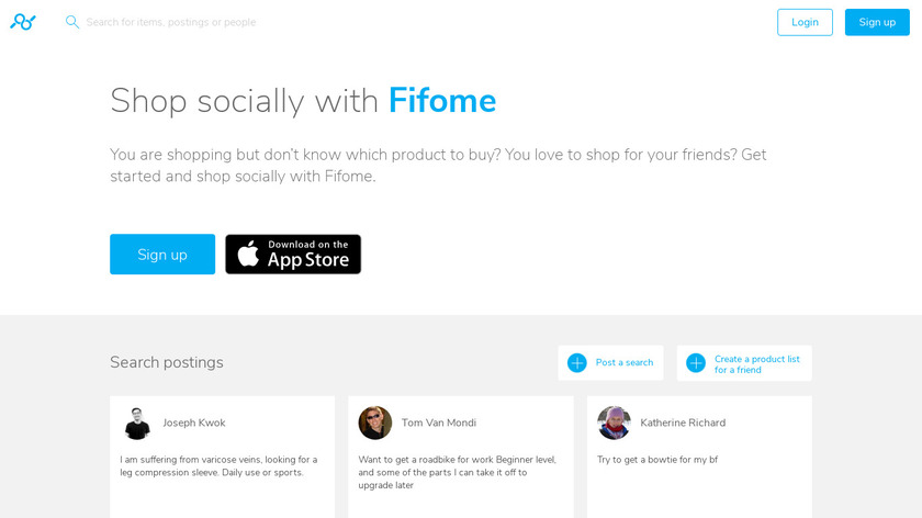 Fifome Landing Page