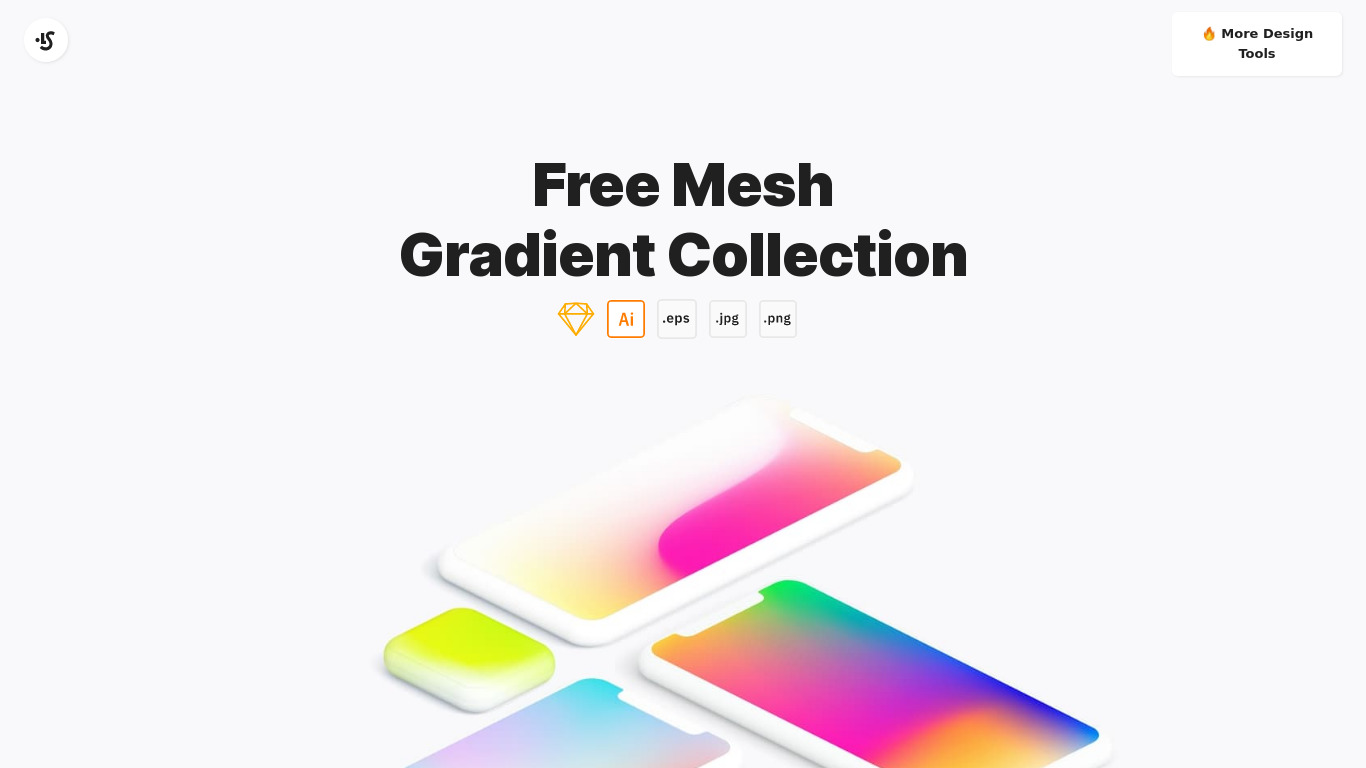 Mesh Gradients by ls.graphics Landing page