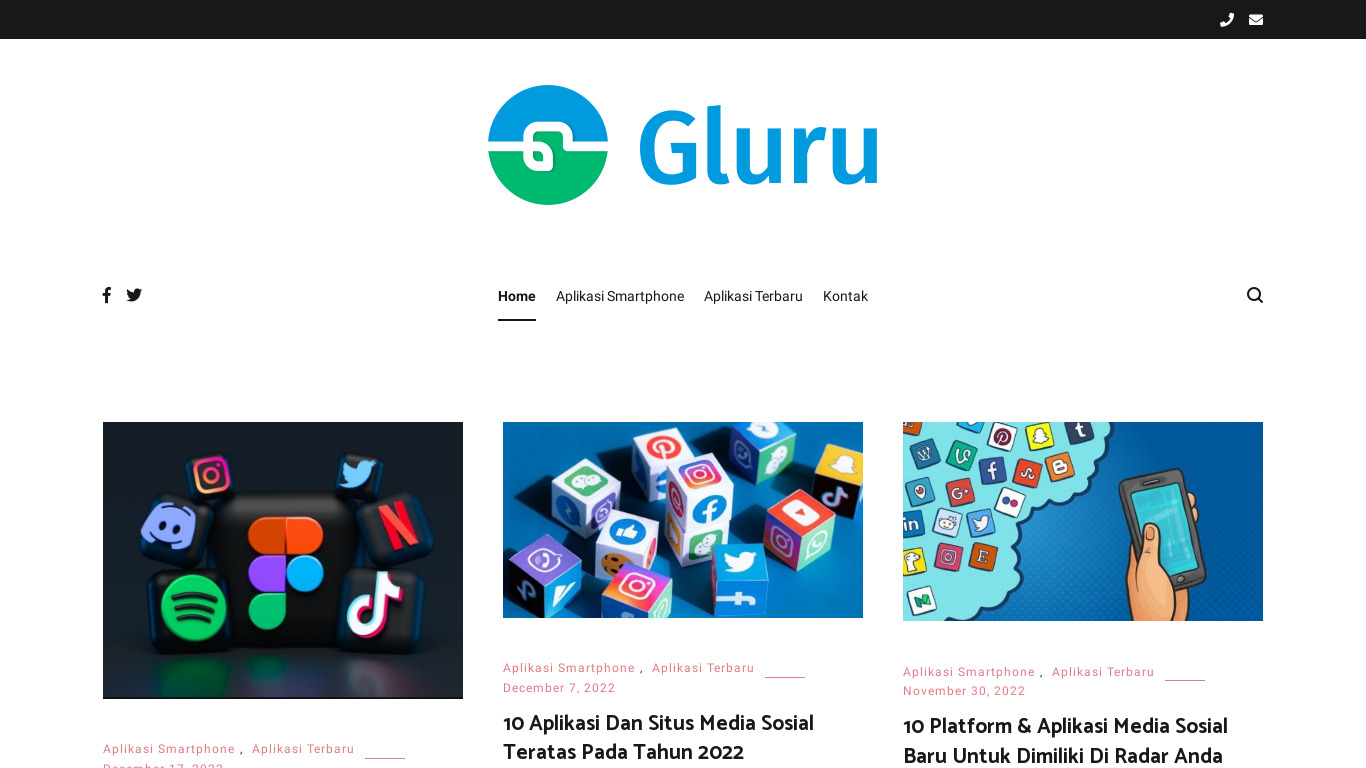 Gluru AI Landing page