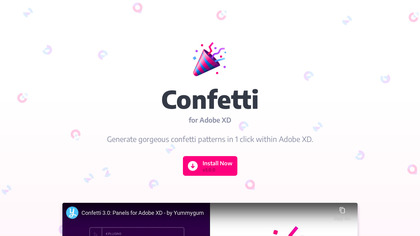 Confetti for Adobe XD screenshot
